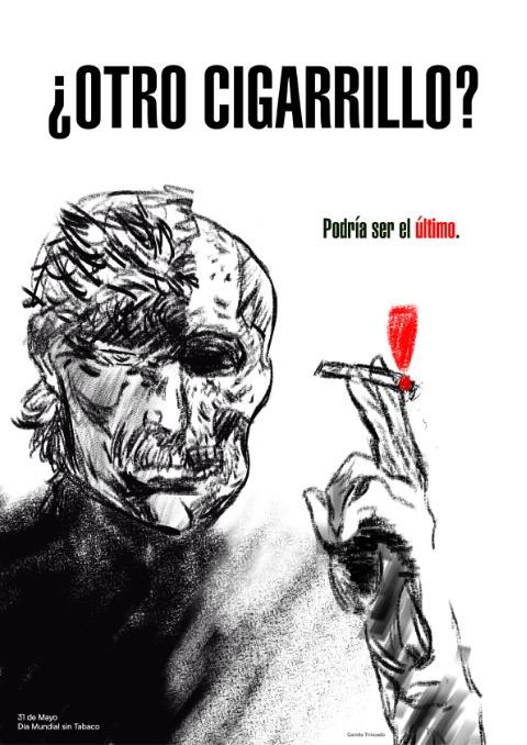Afiche Día Mundial sin Tabaco Snake MGS4